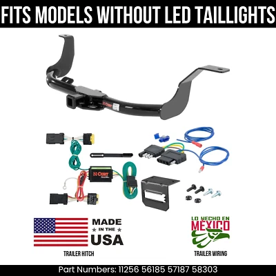 Enganche de remolque para Nissan Versa 14-19 con cableado de 5 pines sin corte de cola LED 2K Foto 1 de 4