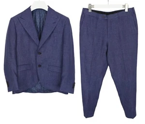 SUITSUPPLY La Spalla / Brescia Suit Men's UK 36S Pure Linen 2 Piece Patterned - Picture 1 of 15