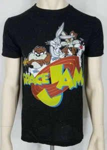 Space Jam Gang Gris Oscuro Jaspeado Manga Corta Gráfico Camiseta Adultos Pequeña - Imagen 1 de 5