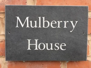 Excellent Quality Slate House sign 12" x 8" 300 x 200mm ANY NAME fast dispatch - Picture 1 of 12