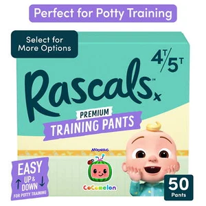 Rascals Premium Absorbent Potty Training Pants 4T-5T, 50 Count - Picture 1 of 5