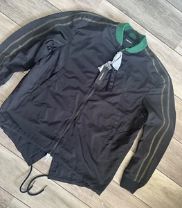 DIESEL MEN'S BLACK "J-FELLOW" LIGHTWEIGHT BOMBER JACKET COAT - XXL - NEW & TAGS - Picture 1 of 13