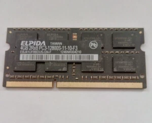Elpida 4GB DDR3 Ram PC3-12800S 1600MHz SODIMM EBJ41UF8BDU5-GN-F - Picture 1 of 1