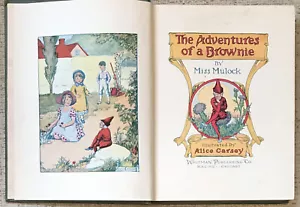 MULOCK " THE ADVENTURES OF A BROWNIE " HC VG - 192O'S GREAT ILLUSTRATIONS! - Bild 1 von 4