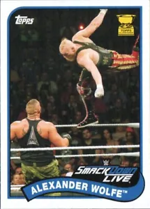 2018 Topps WWE Heritage Wrestling Card #93 Alexander Wolfe ASR All Star Rookie - Picture 1 of 1