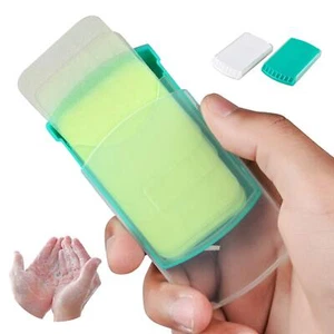 Hand Washing Soap Sheets for Outdoor Travel,Portable Camping Hand Soap,100 Sheet - Picture 1 of 4