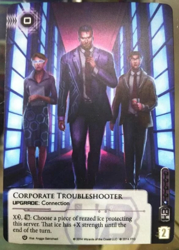 Corporate Troubleshooter Promo Alternative Alt Card Android Netrunner LCG FFG - Image 1 of 1
