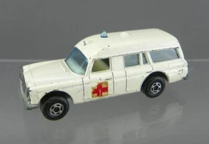 Vintage 1970s Matchbox Superfast #3 Diecast White Mercedes Benz "Binz" Ambulance - Picture 1 of 8