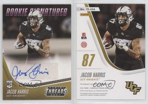 2021 Chronicles Draft Picks Threads Signatures Pink Jacob Harris Rookie Auto RC