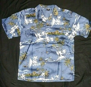 NWT Casual Outfitters High Quality Hawaiian Shirts Blue Hawaii (Was $79.95) - Picture 1 of 8