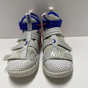 NIKE 897646-101 LEBRON SOLDIER XI SFG NBA JAMES ALL STAR WHITE-RACER BLUE 5Y - Picture 1 of 5
