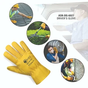 Handschuhe Leder Fahrer Original Motorrad Premium Leder LKW LKW Fahren - Bild 1 von 7