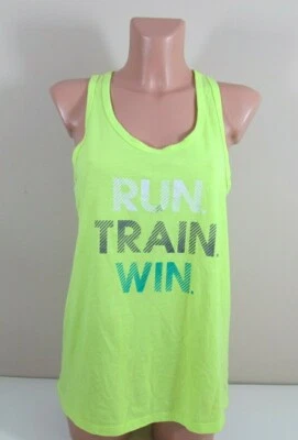 Top Danskin Now Loose Fit para mujer L 12-14 espalda deportiva amarillo neón RUN TRAIN WIN Foto 1 de 4