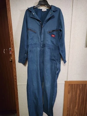 Mono de Trabajo Dickies De Colección Para Hombre Talla 44 Azul Manga Larga Hecho en Belice Foto 1 de 4