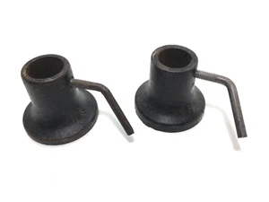(x2) Barra de hierro fundido vintage bloqueo de peso collares abrazadera Taiwán barra de 1 1/8" - Imagen 1 de 14