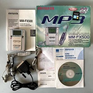 AIWA MM-FX500 Portable MP3 Player & Voice Recorder w/ Headphones Software Manual - Picture 1 of 24