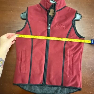 Outback Trading Co Chaleco Color Vino Lujo Rodeo Western Costal Vaquera S Preppy Foto 1 de 3
