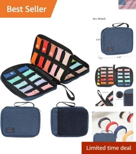 Versatile Blue Watch Band Storage Bag for 20 Straps - Expandable & Portable - Picture 1 of 9