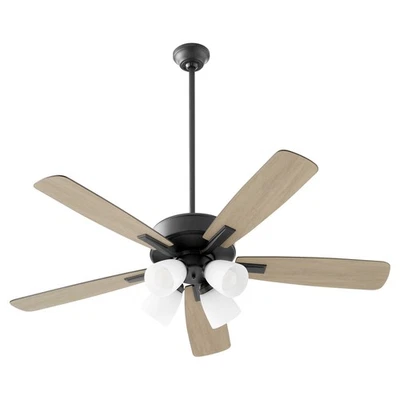 Matte Black 52"Ceiling Fan from the Ovation Collection - Image 1 of 3