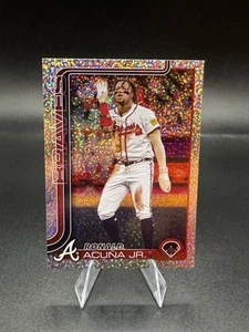 2025 Topps Series 1 Confetti Parallel Ronald Acuna Jr. Braves - Bild 1 von 2