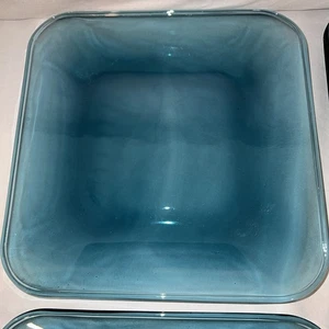 Anchor Hocking Rio Coastal Blau Glas Quadratisch 4 Abendessen, 4 Brotteller, 4 Schüsseln - Bild 1 von 24
