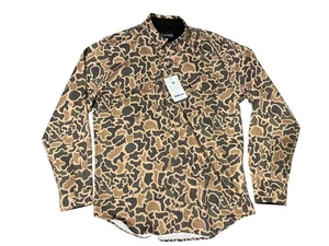 Local Boy Outfitters Shirt Mens Medium Brown Camo Button Up Long Sleeve Hunting - Picture 1 of 5
