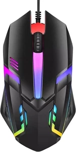 RGB Wired Computer Mouse, USB Optical Mouse for Home and Office, 1000...  - Picture 1 of 7
