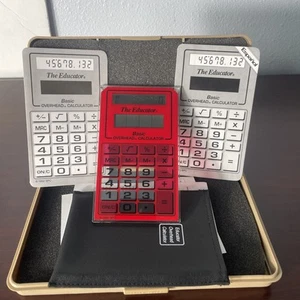 Calculator Keeper The Educator Basic Overhead Calculator With Case Vintage 1992 - Picture 1 of 8