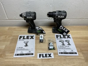 FLEX 24v Compact Impact Driver (FX1331) & Drill Driver (FX1131) Set NEW FROM KIT - Picture 1 of 15
