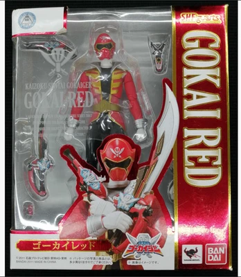 Figura Roja Japón Bandai Power Rangers Kaizoku Sentai Gokaiger S.H.FIGUARTS Gokai Foto 1 de 4