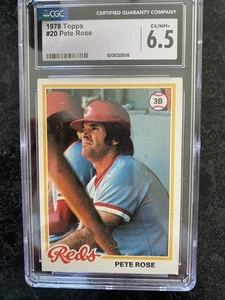 1978 Pete Rose Topps CGC Rated 6.5 - Bild 1 von 2