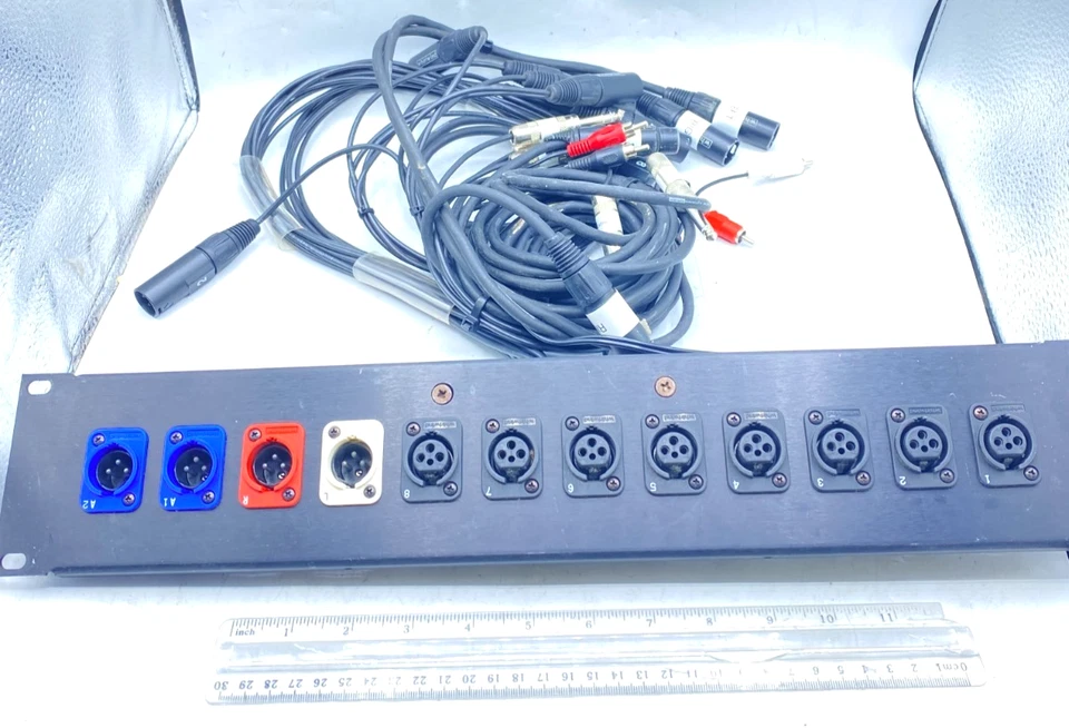 Whirlwind Patch Panel Audio Patchbay Stage Box 12 Channel With Connectors - Image 1 of 4