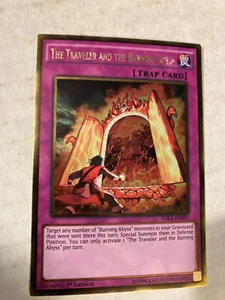 The traveler and the burning abyss rare 1st edition foil yu-gi-oh card see scan - Picture 1 of 2