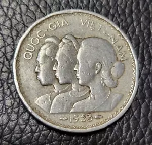 1953 Vietnam 20 Su Coin - Picture 1 of 2