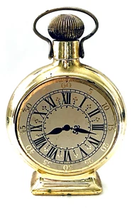 Gold Avon Stopwatch Bottle or Gold Clock, Gold Pocket Watch Bottle Wild Country - Picture 1 of 5