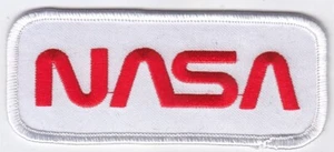 25 Pcs USA NASA (White) Embroidered Patches 4.25"x1.75" iron-on - Picture 1 of 1