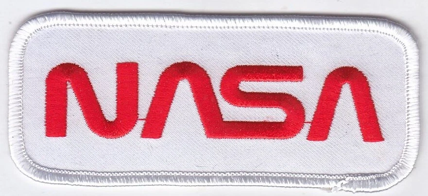 25 Pcs USA NASA (White) Embroidered Patches 4.25"x1.75" iron-on - Image 1 of 1