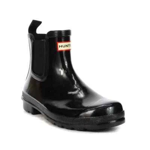 Stivali Hunter donna tg 6 originali Chelsea nero lucido WFS2078RGL.BLK - Foto 1 di 4