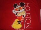 Velva Sheen Disney Mickey Mouse Houston Single Stitch Made In Usa 80'S T-Shirt