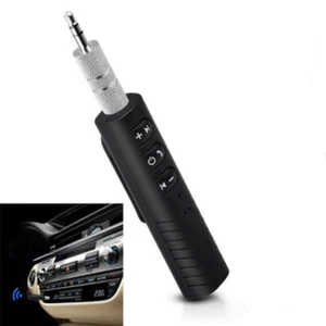 Wireless Bluetooth Receiver 3.5mm AUX Audio Stereo Music Hands Free Car Adapter - Picture 1 of 17