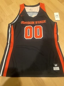 Nike Oregon State Beavers Elite Basketball Jersey Women's M Black 868026 Orange - Picture 1 of 4