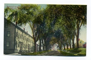 Slatersville RI Railroad St, camino de tierra áspero, vivienda, postal de North Smithfield - Imagen 1 de 2