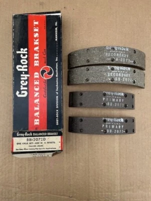 Novos forros de sapata de freio traseiro para 1961 - 1962 - 1963 - 1964 - 1965 Ford FALCON - Imagem 1 de 3