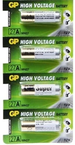 GP27A Battery - 12V Alkaline Battery (GP A27) x 4  - Picture 1 of 1