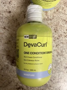 DEVACURL ONE CONDITION ORIGINAL RICH CREAM CONDITIONER 12 oz  - Picture 1 of 2