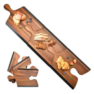 Woodside Home Living - Jigsaw Puzzle Charcuterie Serving Board 	 - Picture 1 of 4