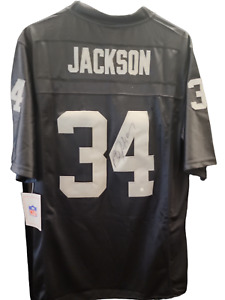 Bo Jackson Autographed Oakland Raiders Signed Custom Jersey Steiner Authentic