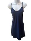 Diane Von Furstenberg Dress Slip Navy Blue Xsmall Lightweight Silky Feel Dvf