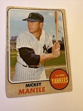 MICKEY MANTLE 1968 Topps Card #280 YELLOW LETTERS