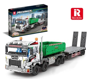 Reobrix 22021 Pritschen-LKW mit Kran Ferngesteuert -NEU-OVP- Klemmbausteine - Bild 1 von 11